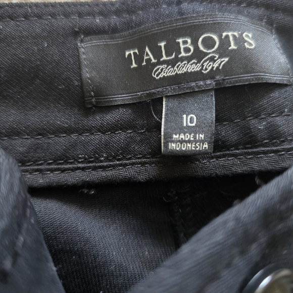 Talbots Women's Classic Black Straight Leg Pants - Picture 3 of 5